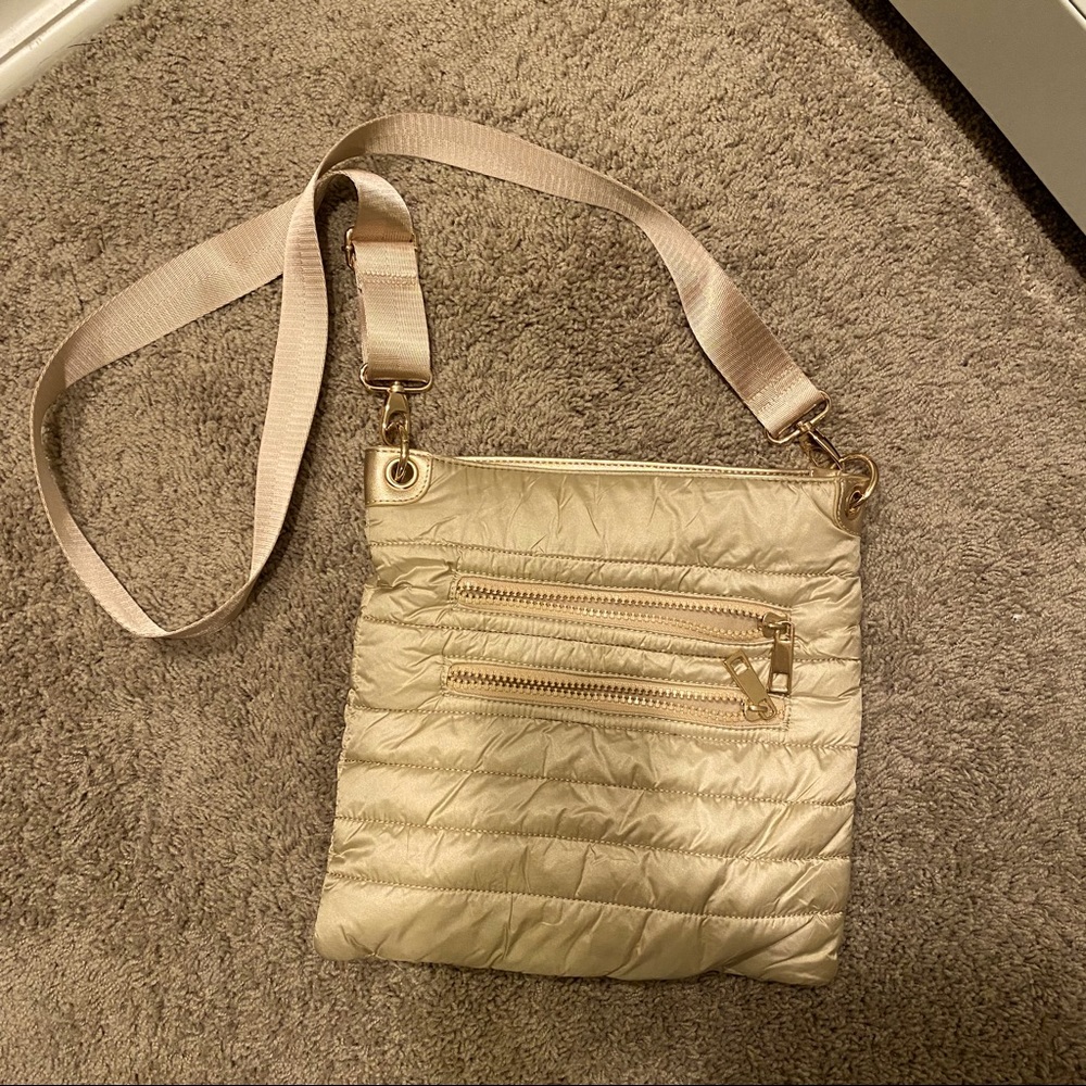 Sondra Roberts - Medium Cross Body Bag - Champagne